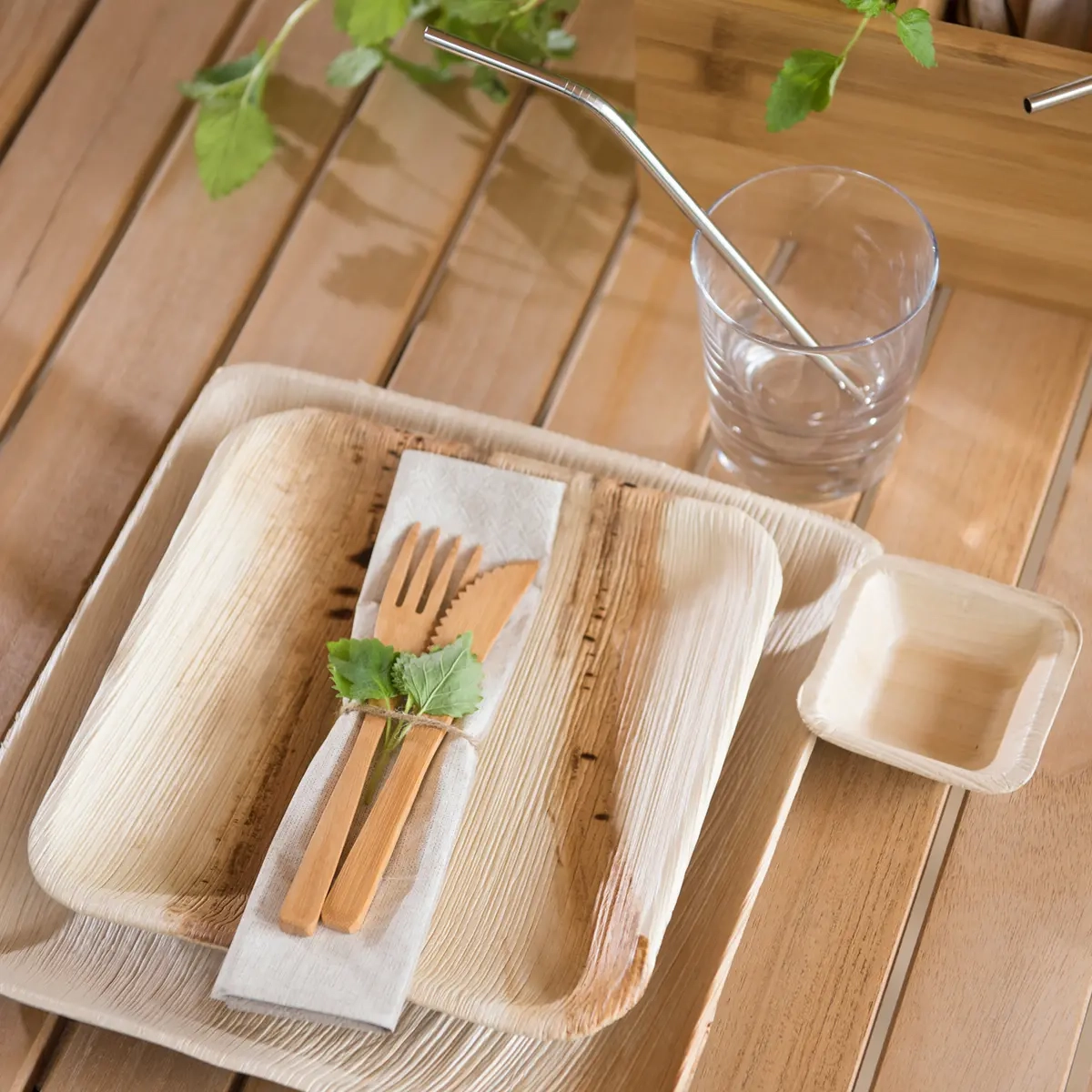 KNIV 16cm 10st BAMBU - Engångsartiklar - 6410413174443 - 3