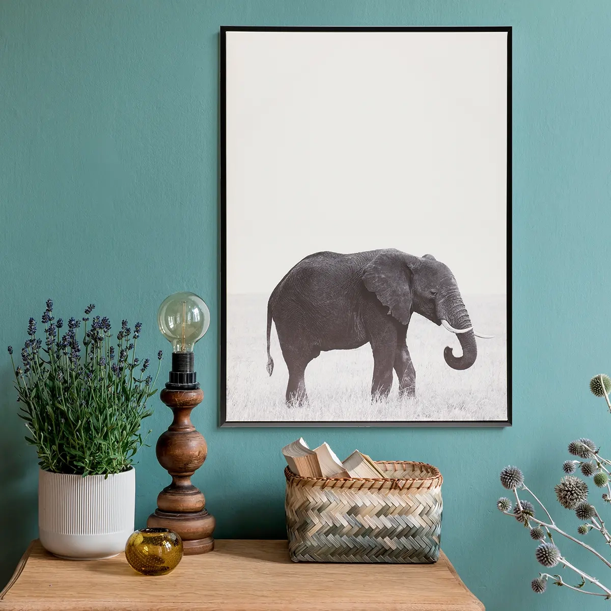 MÅLA DJUR 50x70cm ELEFANT - Ramar och tavlor - 6410416071268 - 1