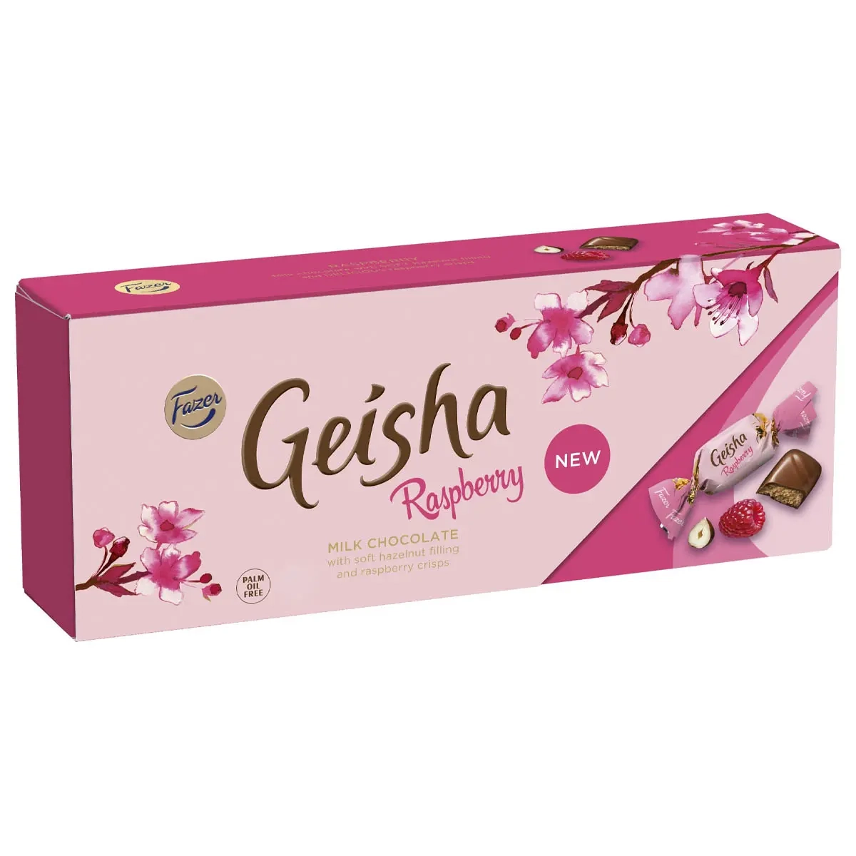 Geisha Hallon chokladpralin 250g ask - Choklad och praliner - 6416453099371 - 0