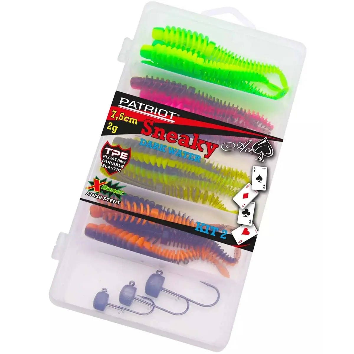Patriot Sneaky 7,5cm NED 16+3stk Darkwat - Spinner - 6417512543064 - 1