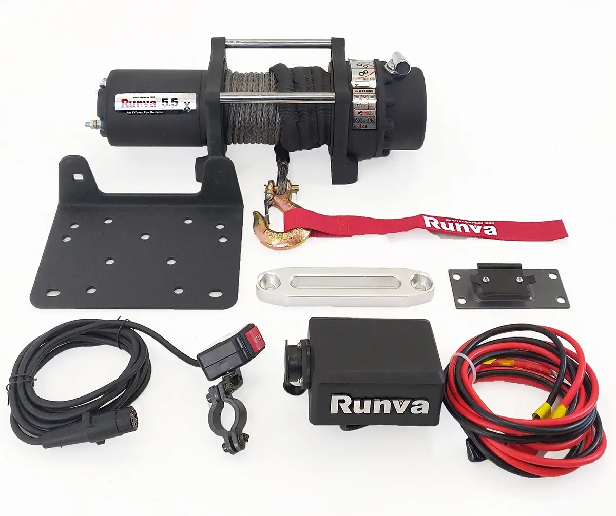 Vinsch Runva 2495kg 5500lbs med rep - Vinschar till ATV - 6438471002843 - 2