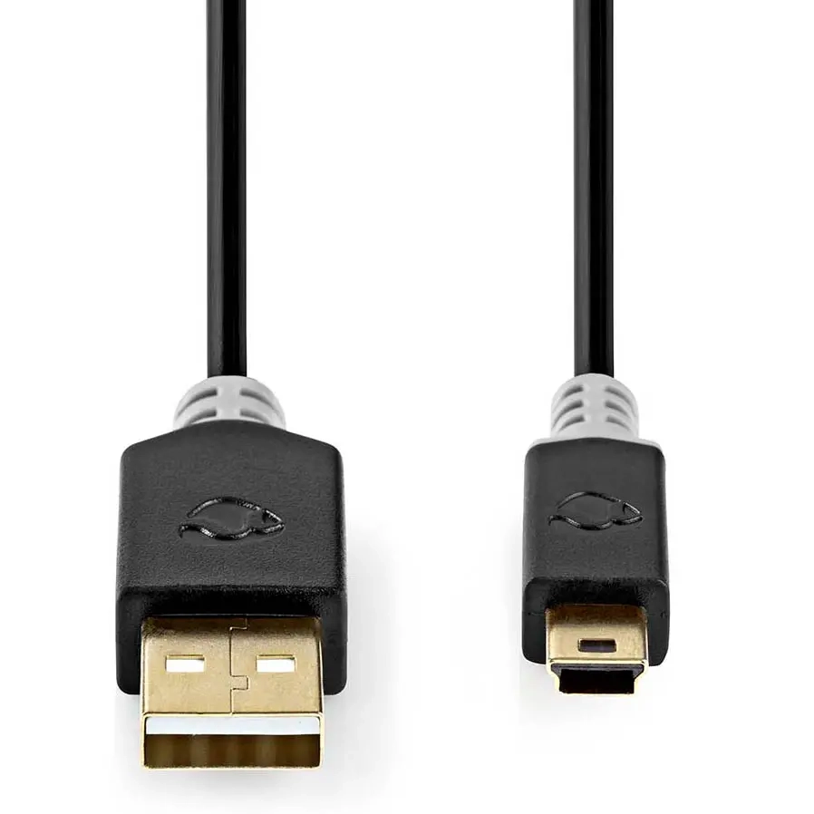 USB-kabel 2.0 USB Mini-B 5-pin hane 2m - HDMI, USB och datakablar - 5412810263486 - 1