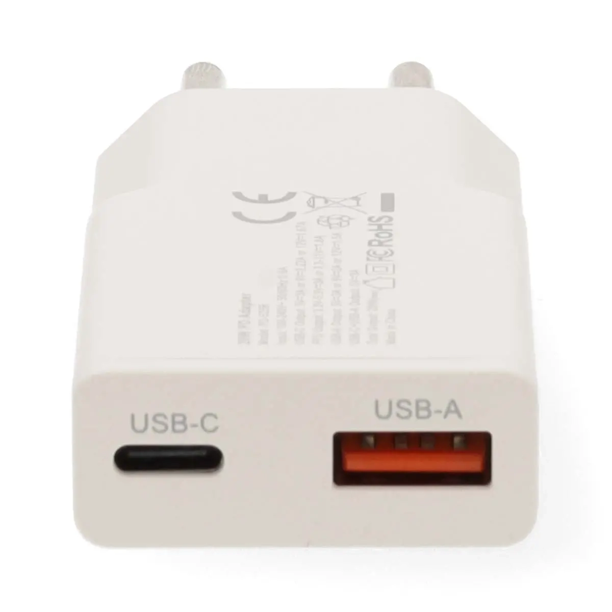 Väggladdare USB-C / A 20W GaN PD3.0 - Mobilladdare - 5412810470266 - 2
