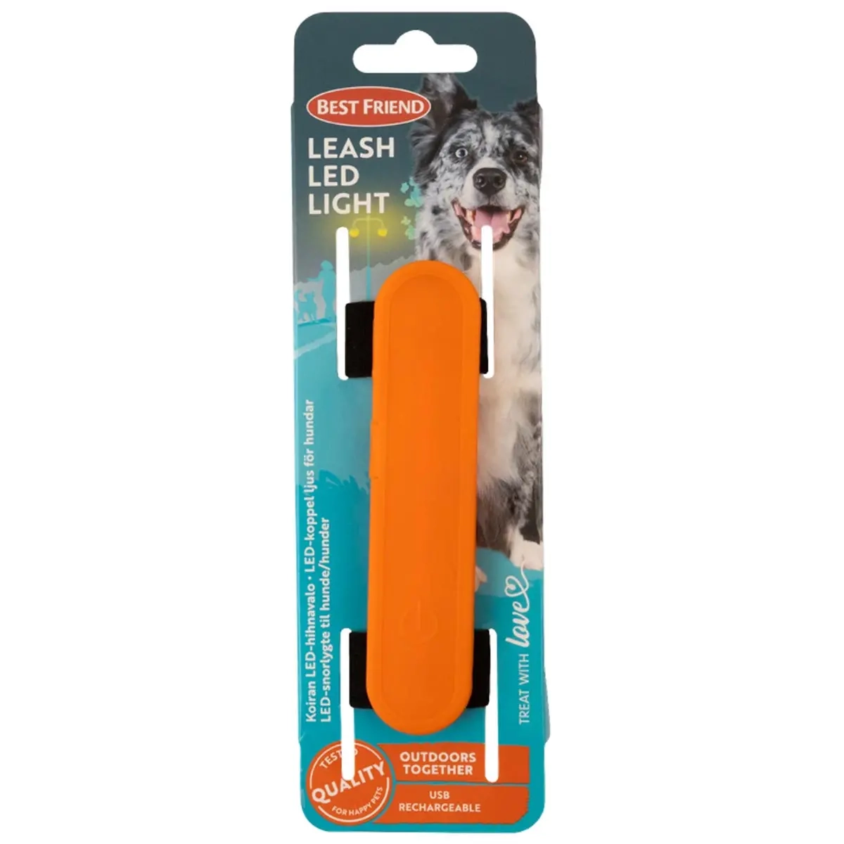Hundesnore LED-lys USB - Halsbånd, seler og snore - 5700551142444 - 0