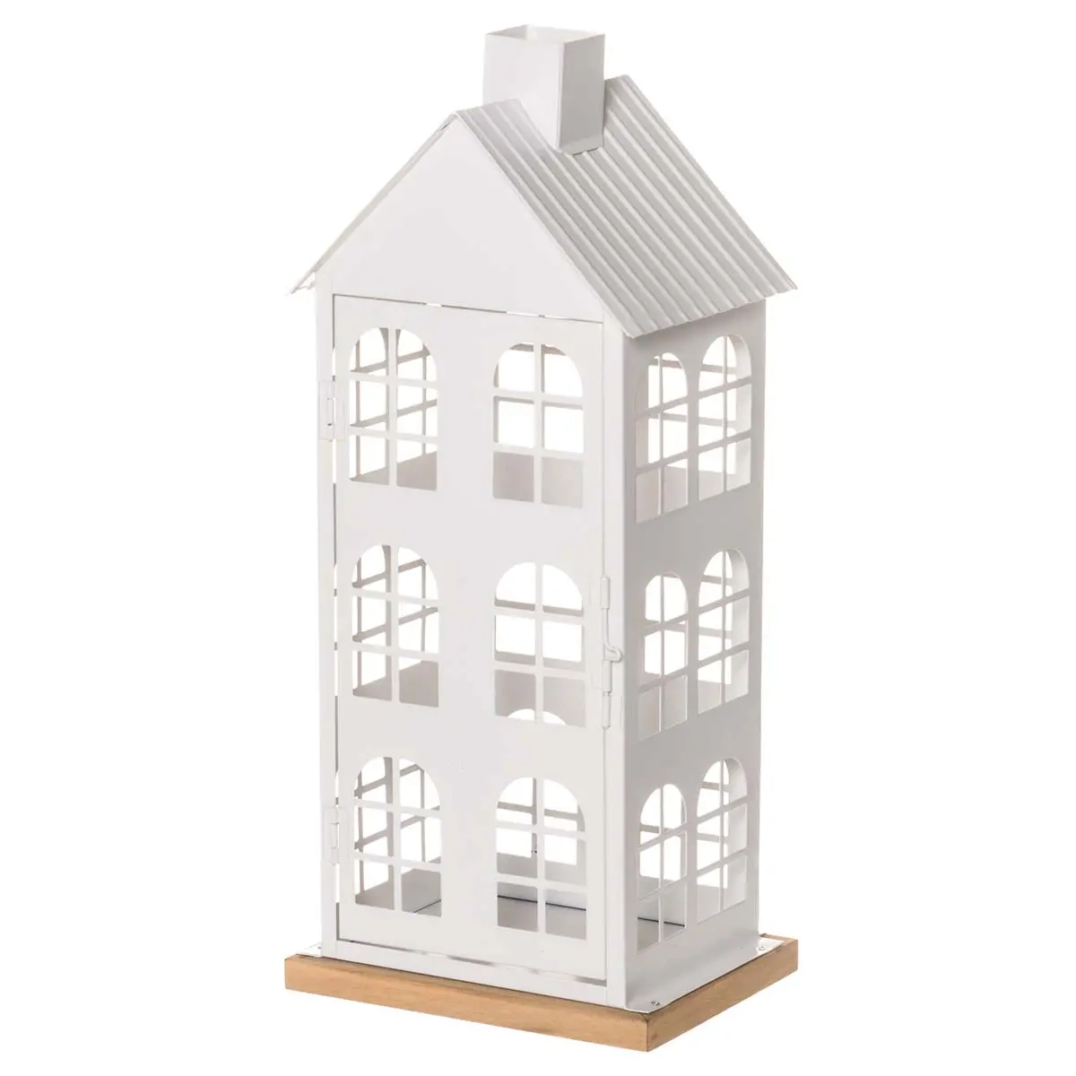 Lanternehus hvid 42 cm - Lanterne - 6410416315140 - 0