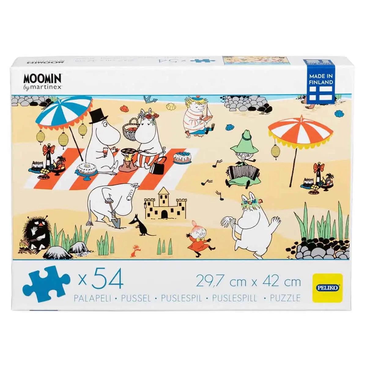 Mumi Puslespil Stranddag 54 brikker - Puslespil og brætspil - 6416550855764 - 0
