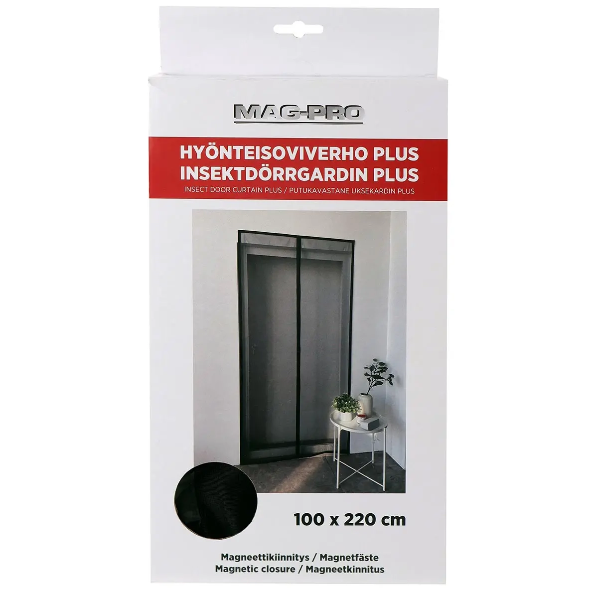 Insektgardin Plus 100x220cm magnet - Myggenet - 6418536032367 - 0