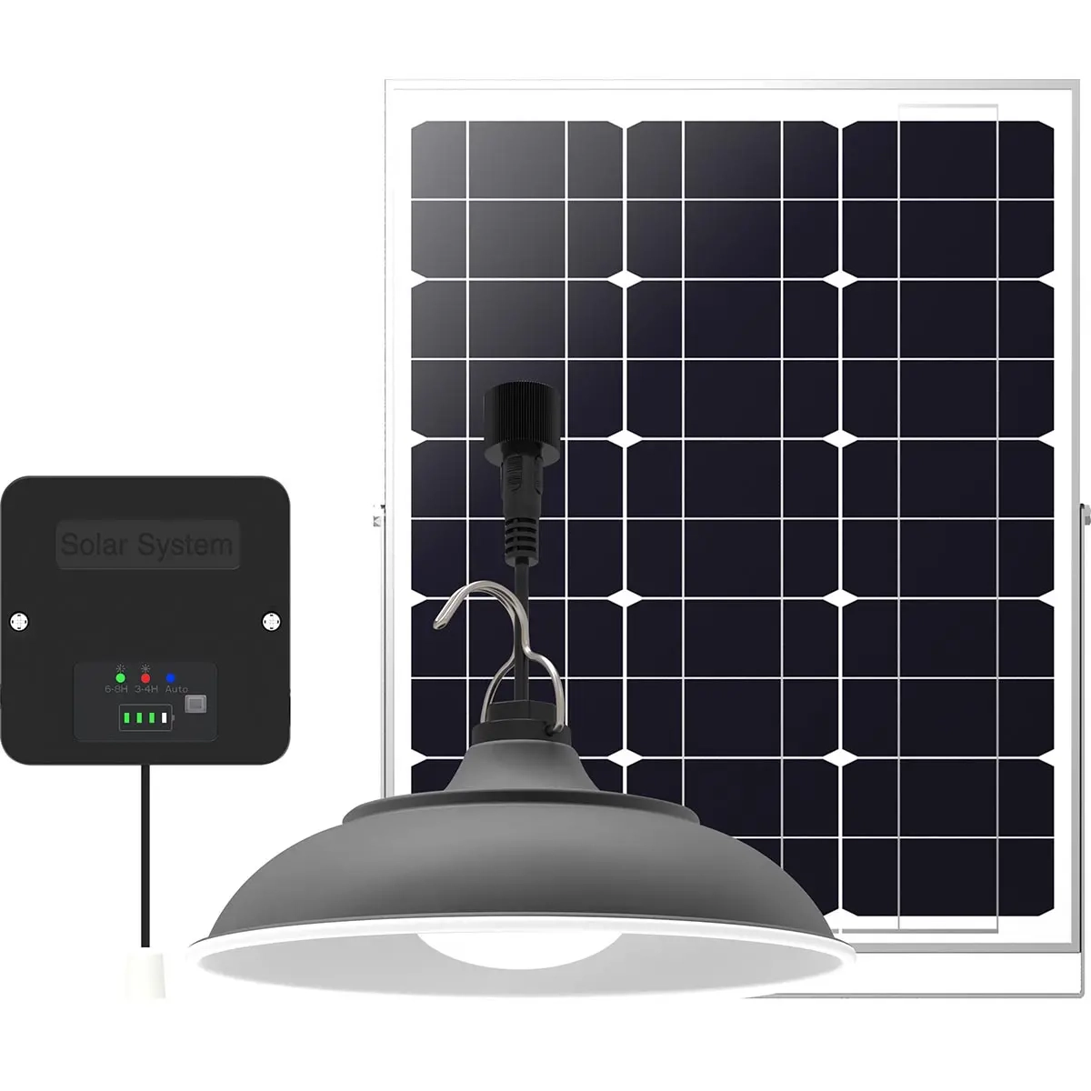 Solcellsdrivna pendellampor Solar Luma 2 × 600 lm - Solcellslampor - 6418536038017 - 0