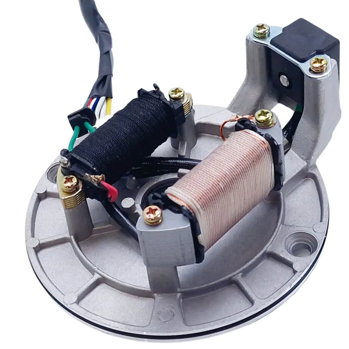 Komplet elsystem til crosser med lyscoil 50cc, 70cc, 110cc, 125cc - Cross og knallert el-sæt - 6419773684517 - 1