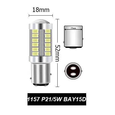 Led-lampa 12V 2,5W BAY15D - LED lampor och LED kit - 6438471287257 - 1