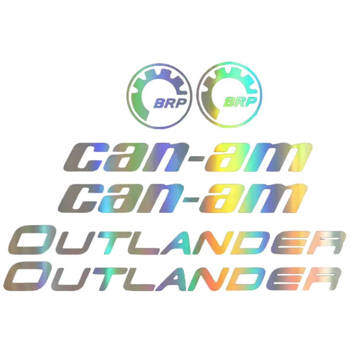 Tarrasarja Can-Am Outlander holografinen 6-os 30cm - Skärm och stylingdelar till ATV - 6438471339598 - 0
