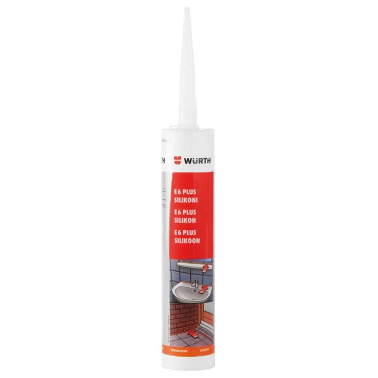 Silikone klar Wurth E6 PLUS 310ml - Silikone - 4053479434735 - 0