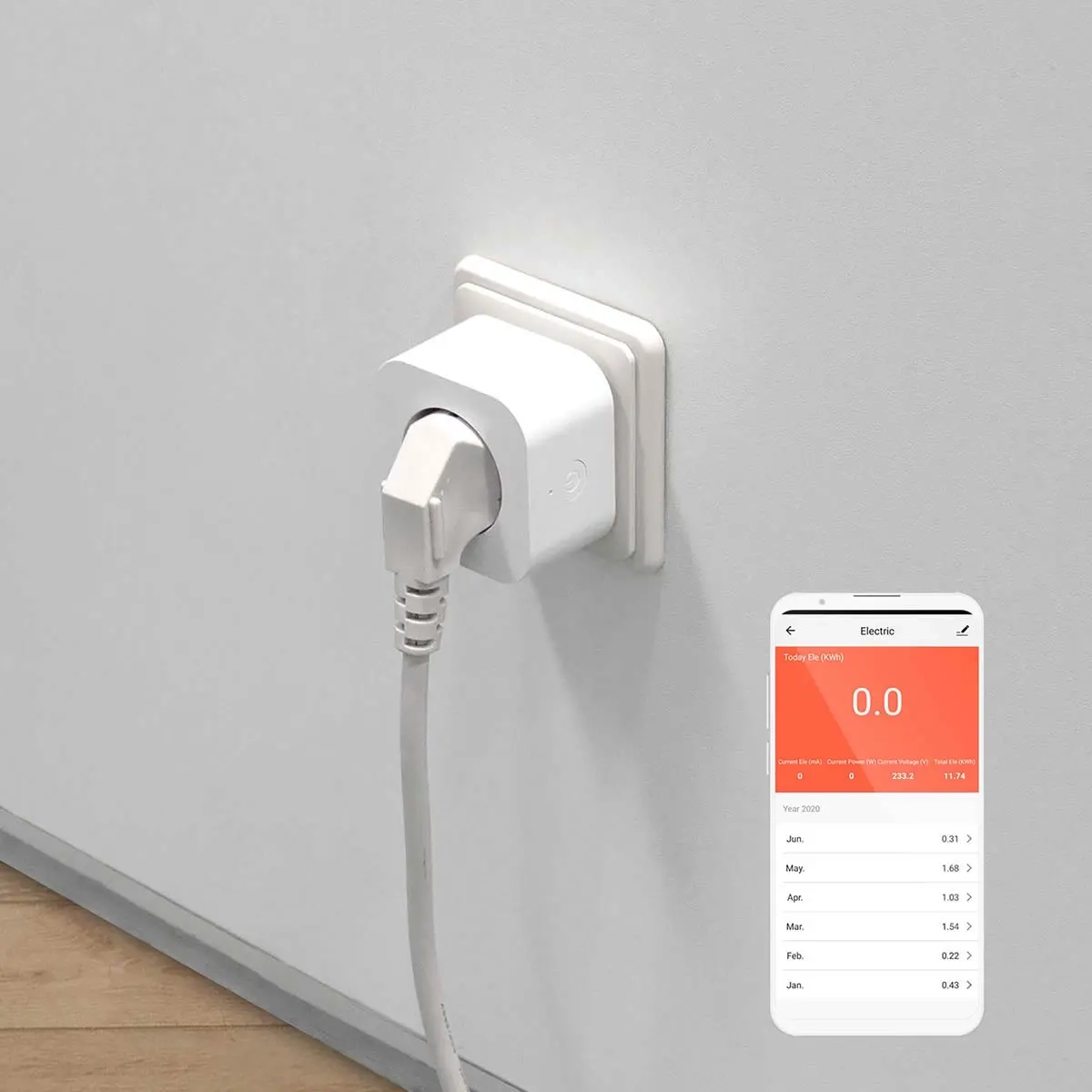 SmartLife Wi-Fi intelligent stikkontakt 3680 W - Fjernbetjente stikkontakter - 5412810335046 - 1