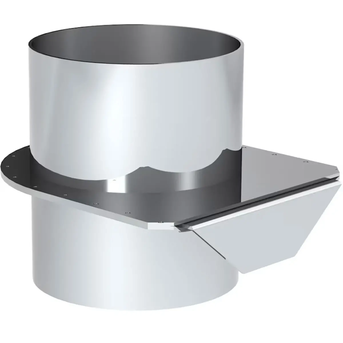 Skorstenens röklucka Jeremias 115mm 15cm - Skorstenstillbehör och dragförbättrare - 5900856825381 - 0