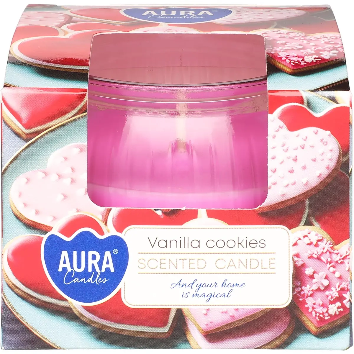 Duftlys i glas Vanilla Cookies 18t -  - 5906927057415 - 1