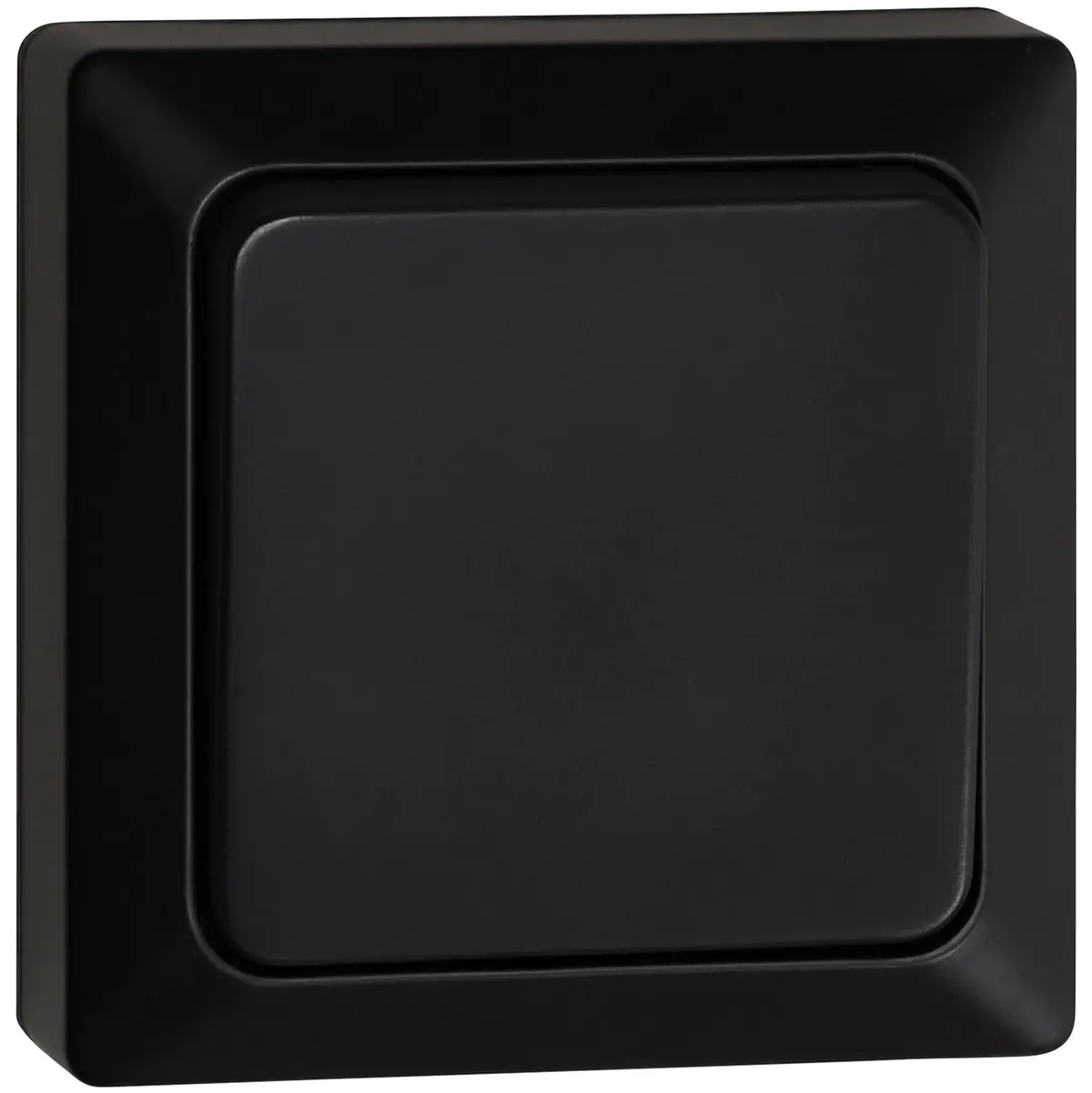 Strömbrytare 1/6 yta IP20 Opal Pro Black - Strömbrytare och dimmers - 6438056309206 - 0