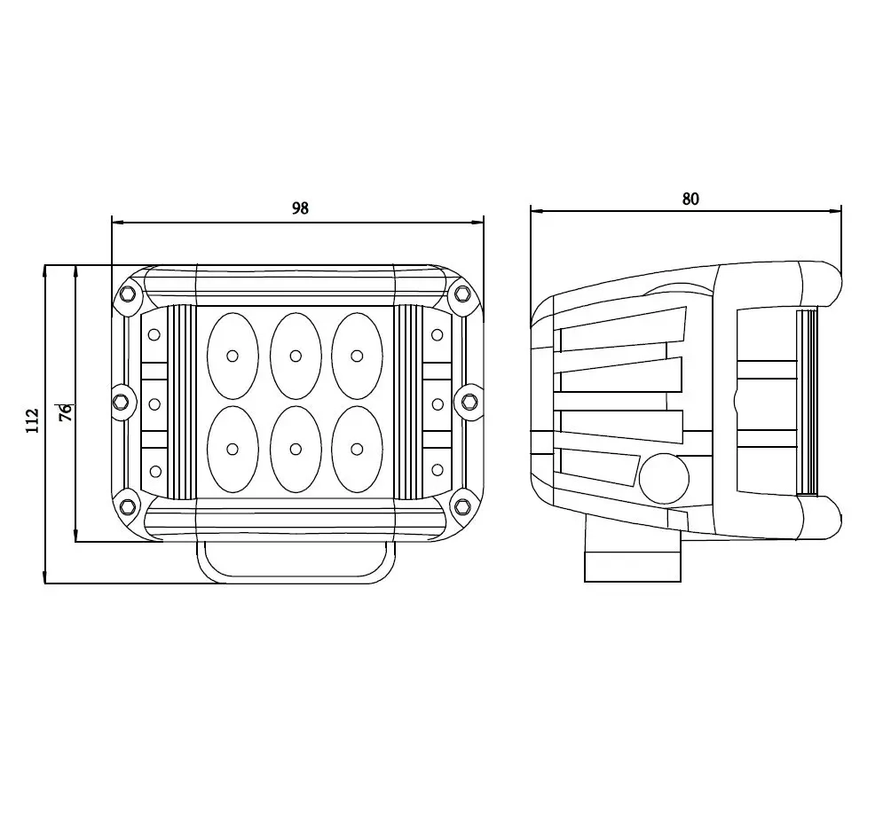 LED Ljusserie Side Shooter 48w - LED-arbetsbelysning för fordon - 6438235240061 - 1