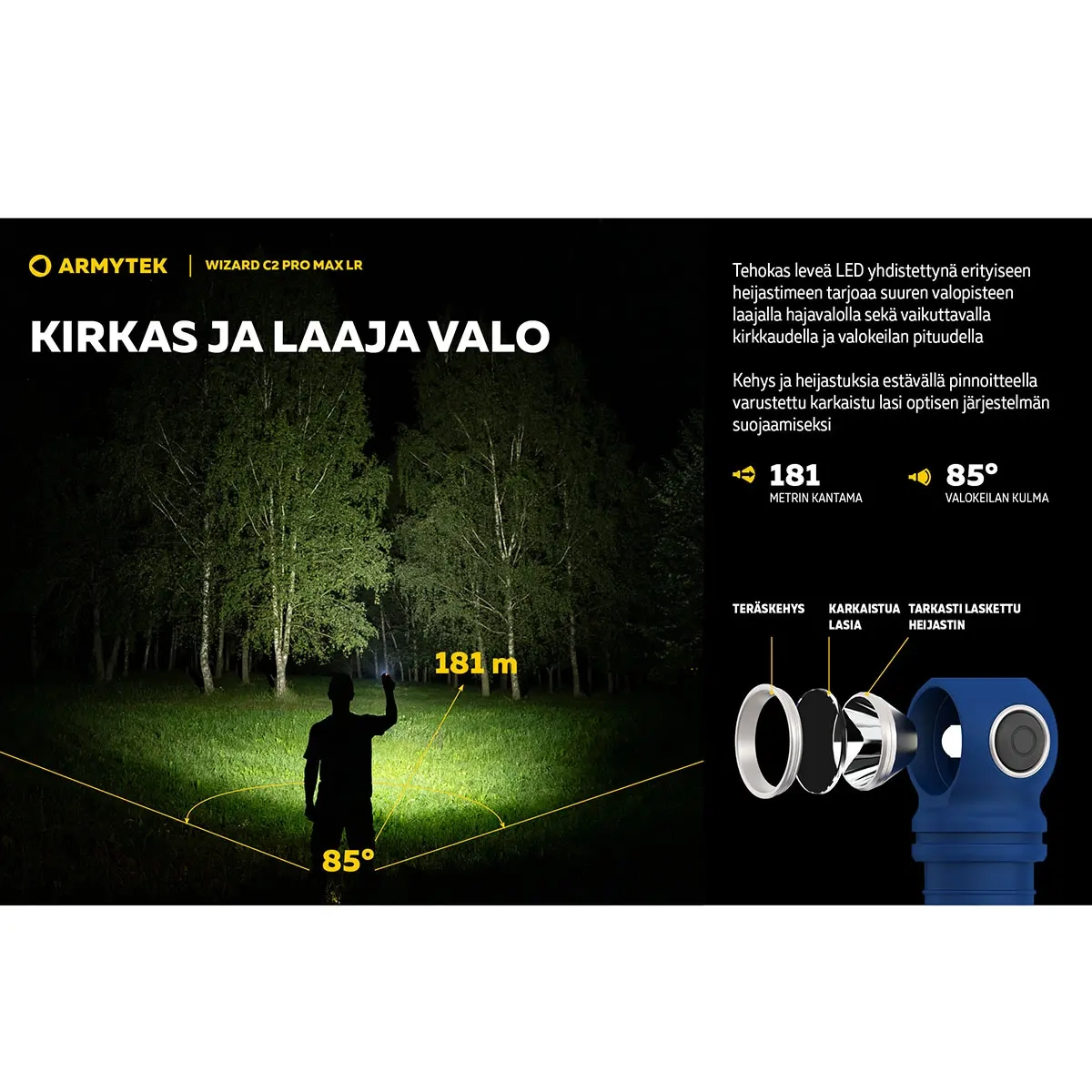 Pandelygte Wizard C2 Pro Max Limited Edi - Forlygter - 6957713004754 - 3