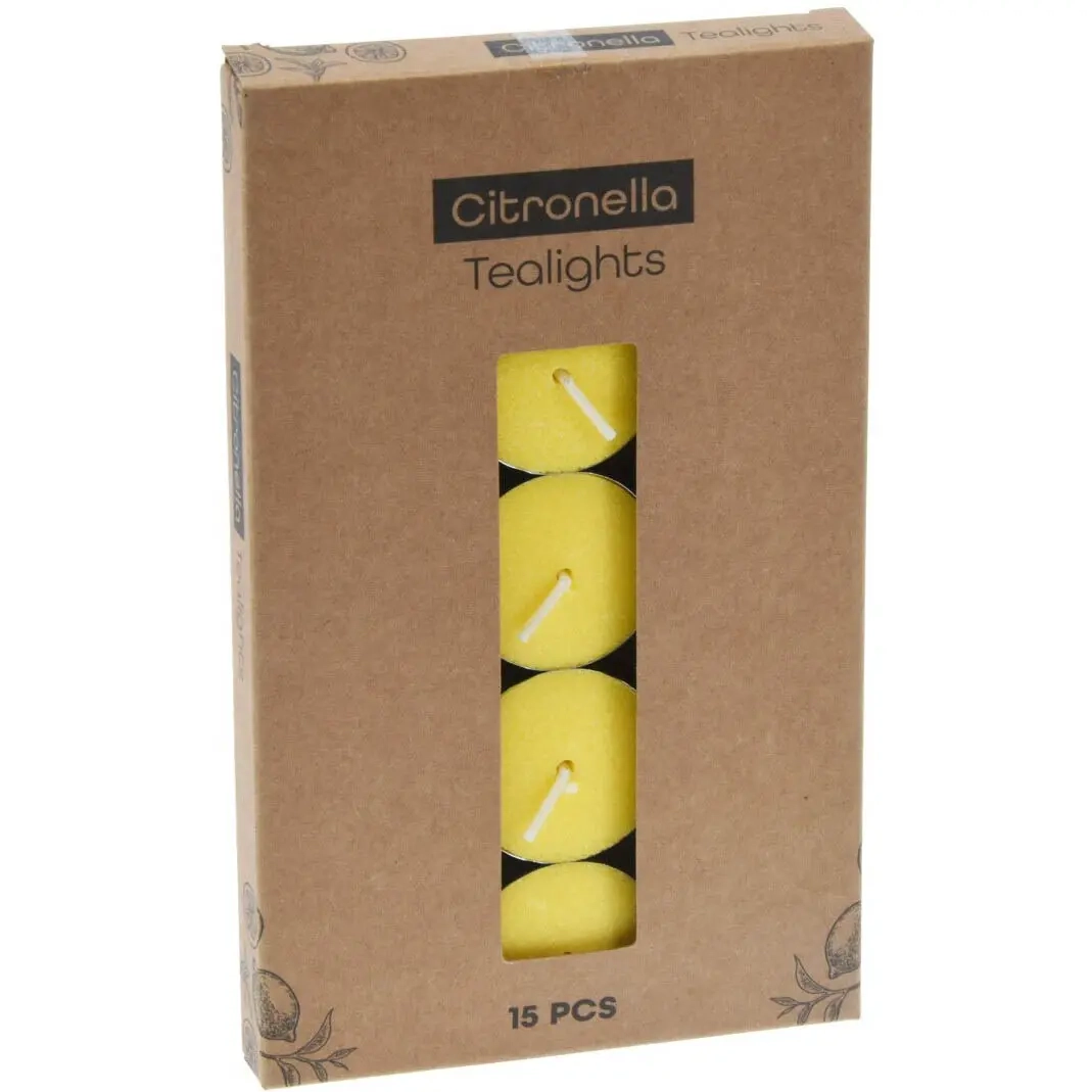 Citronella värmeljus 15 st - Värmeljus - 8720573996464 - 0