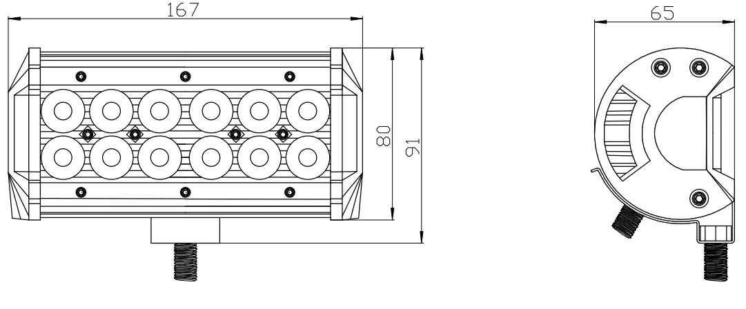 LED ekstra lyskildepanel 36W 7,5