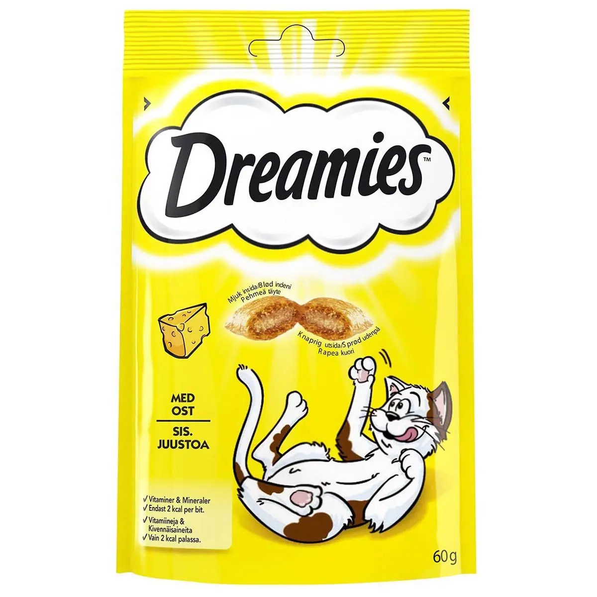 Dreamies kattegodbid ost 60g - Katte godbidder og godbidder - 4008429037986 - 0