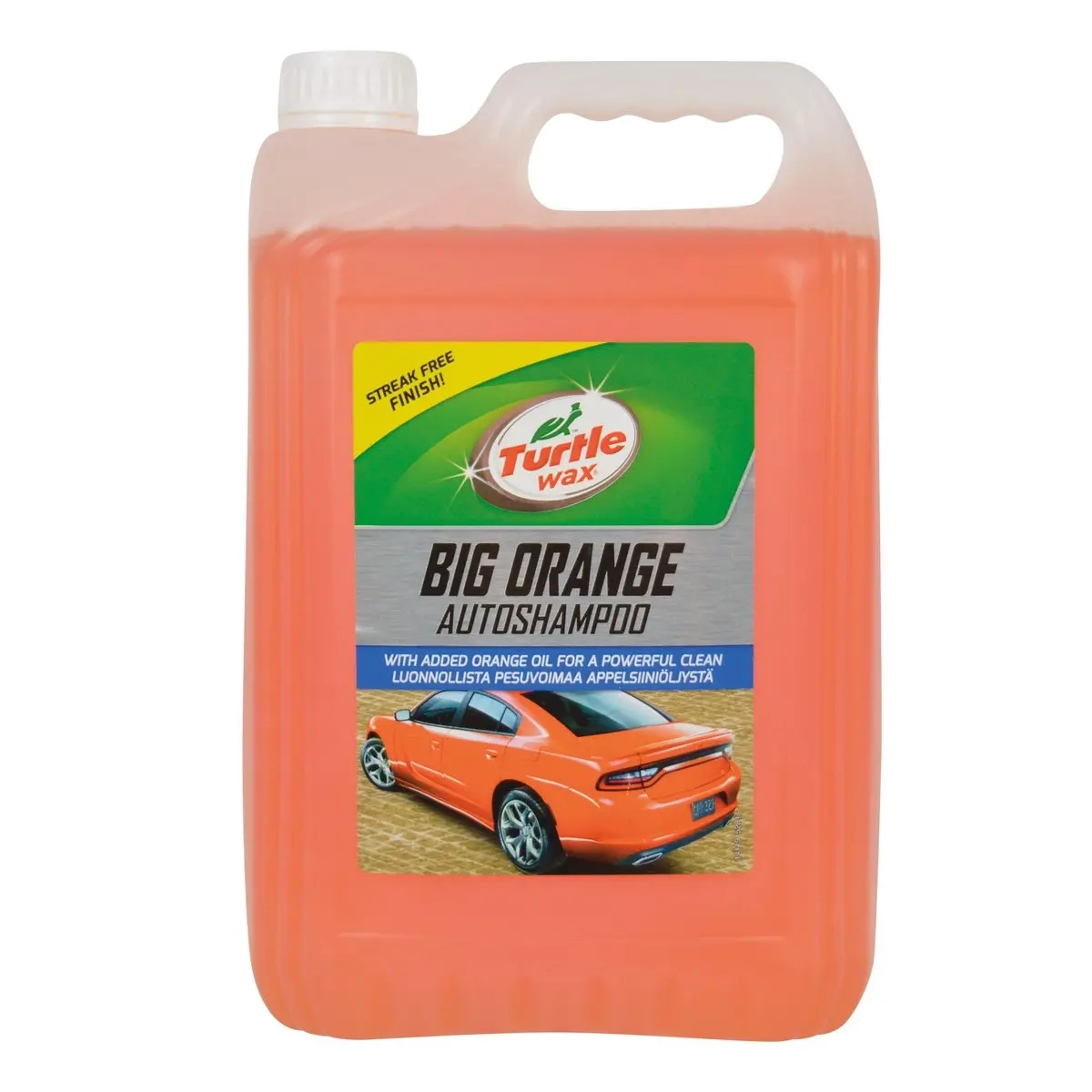 Turtle Wax bilshampoo 5L Big Orange - Bilshampooer og rengøringsmidler - 5010322545207 - 0