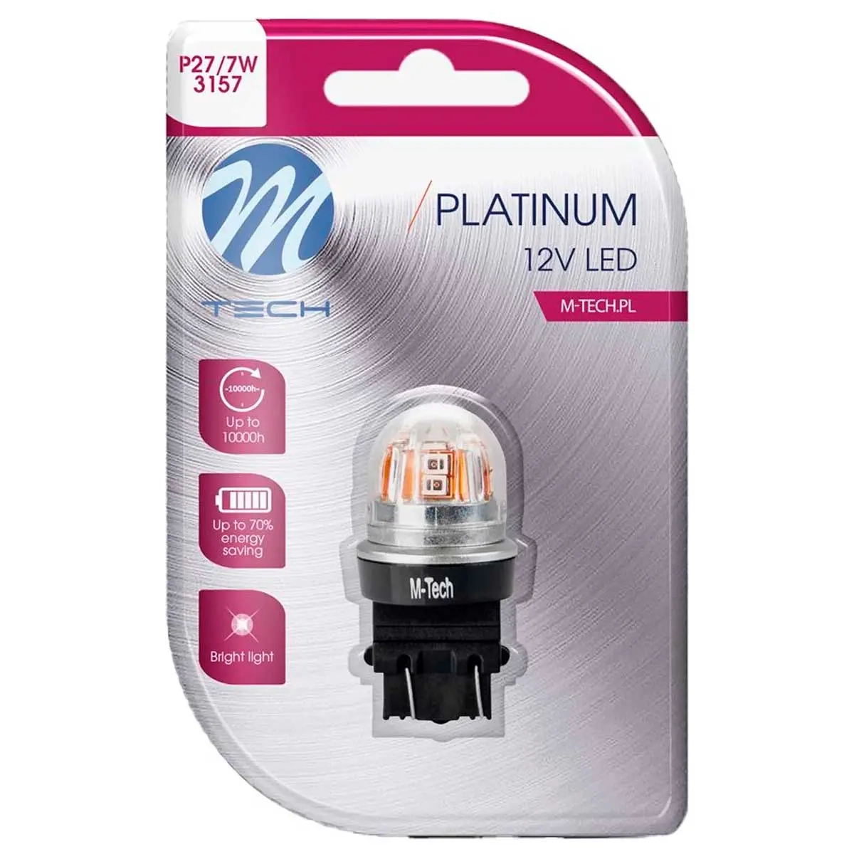 LED-pære Platinum P27/7W 12-24V rød - LED-lys og LED-sæt - 5901508554598 - 0