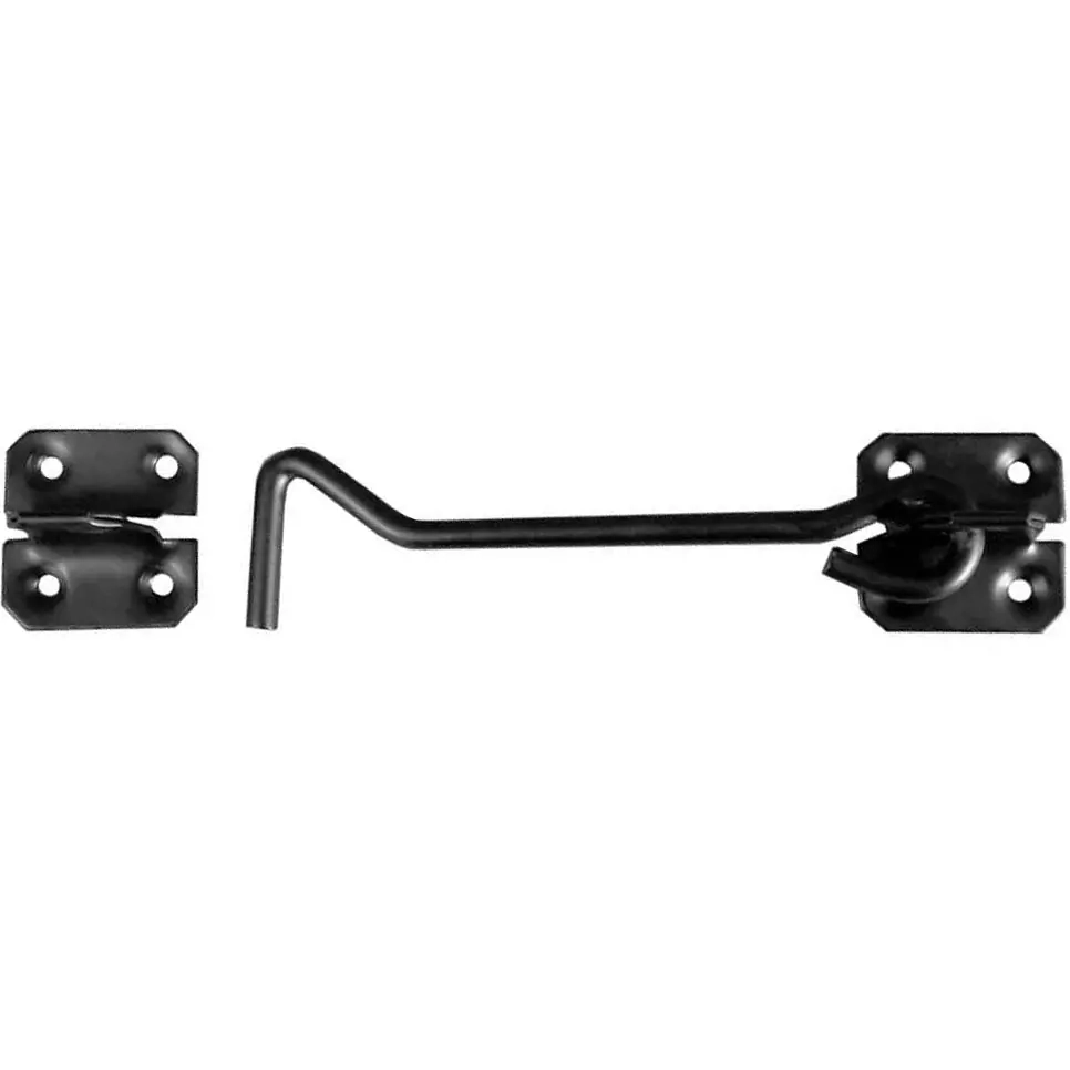 Trådkrok svart 150mm galvaniserat stål - Kasthakar och skjutreglar - 6414675065013 - 0