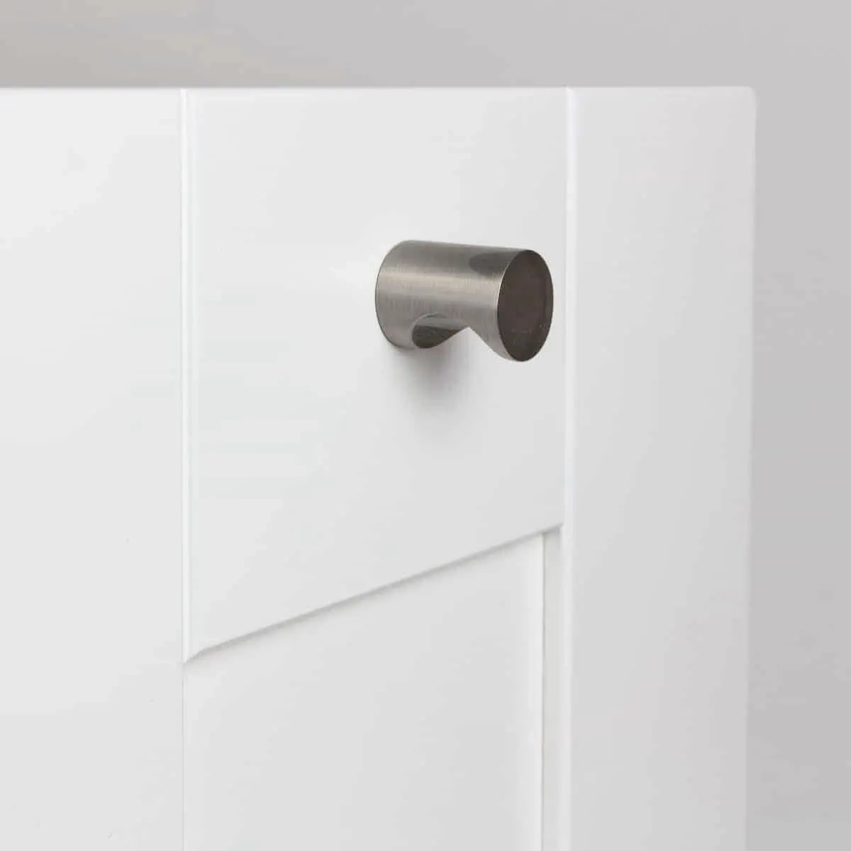 Knoppavdragare Modern 12mm 2st borstat stål - Möbelhandtag och skåpbeslag - 6414675104644 - 1