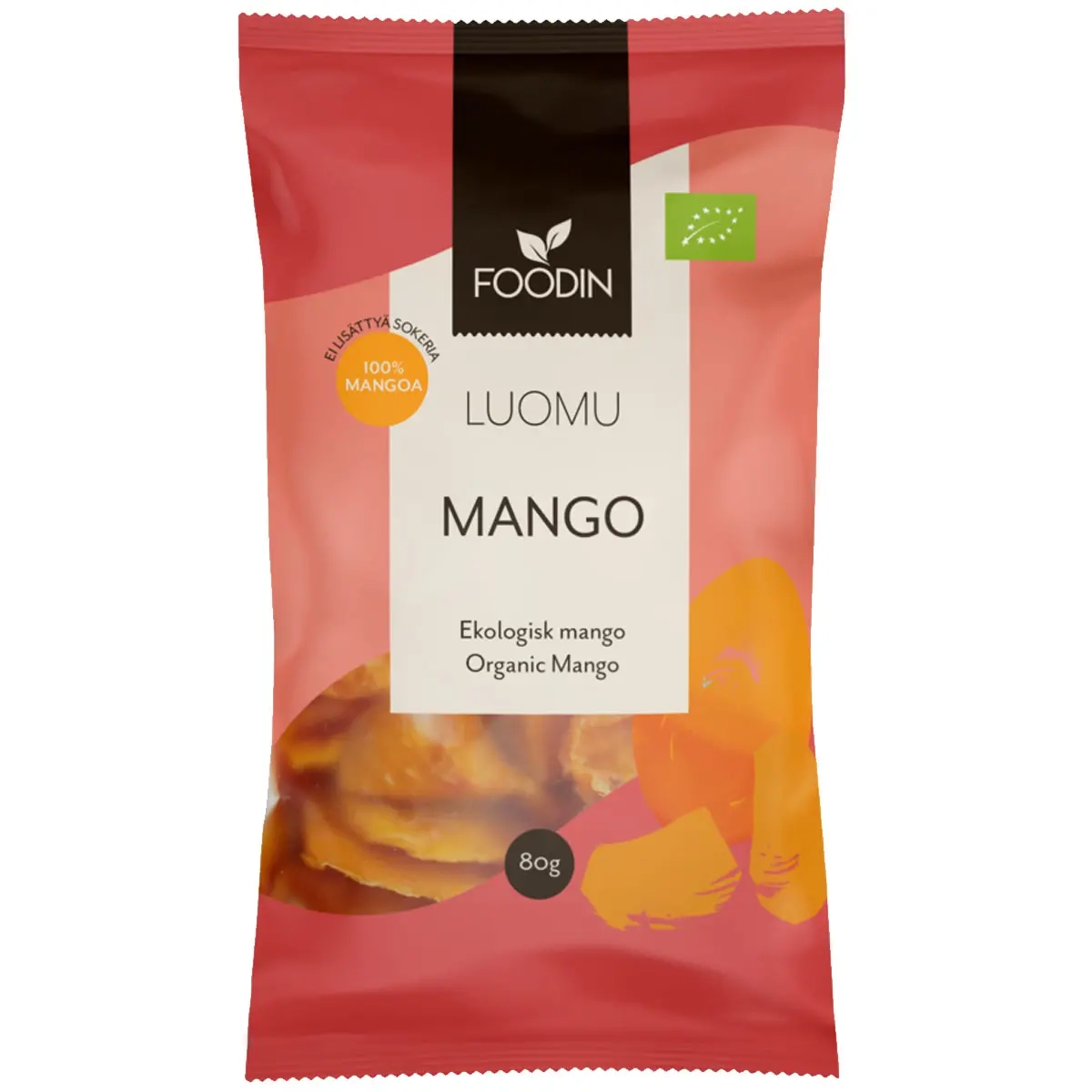Mango 80g ekologisk Foodin - Nötter, frön och pålägg - 6430055216097 - 0