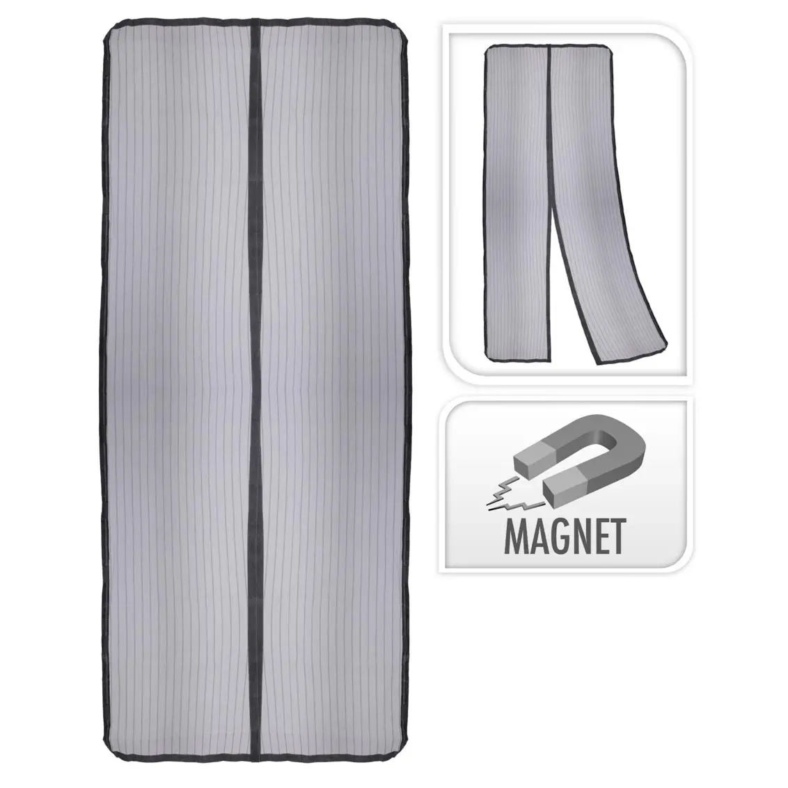 Magnetiskt Myggnät för Dörr 100x210 cm - Myggnät och mygggardiner - 8719987832246 - 0