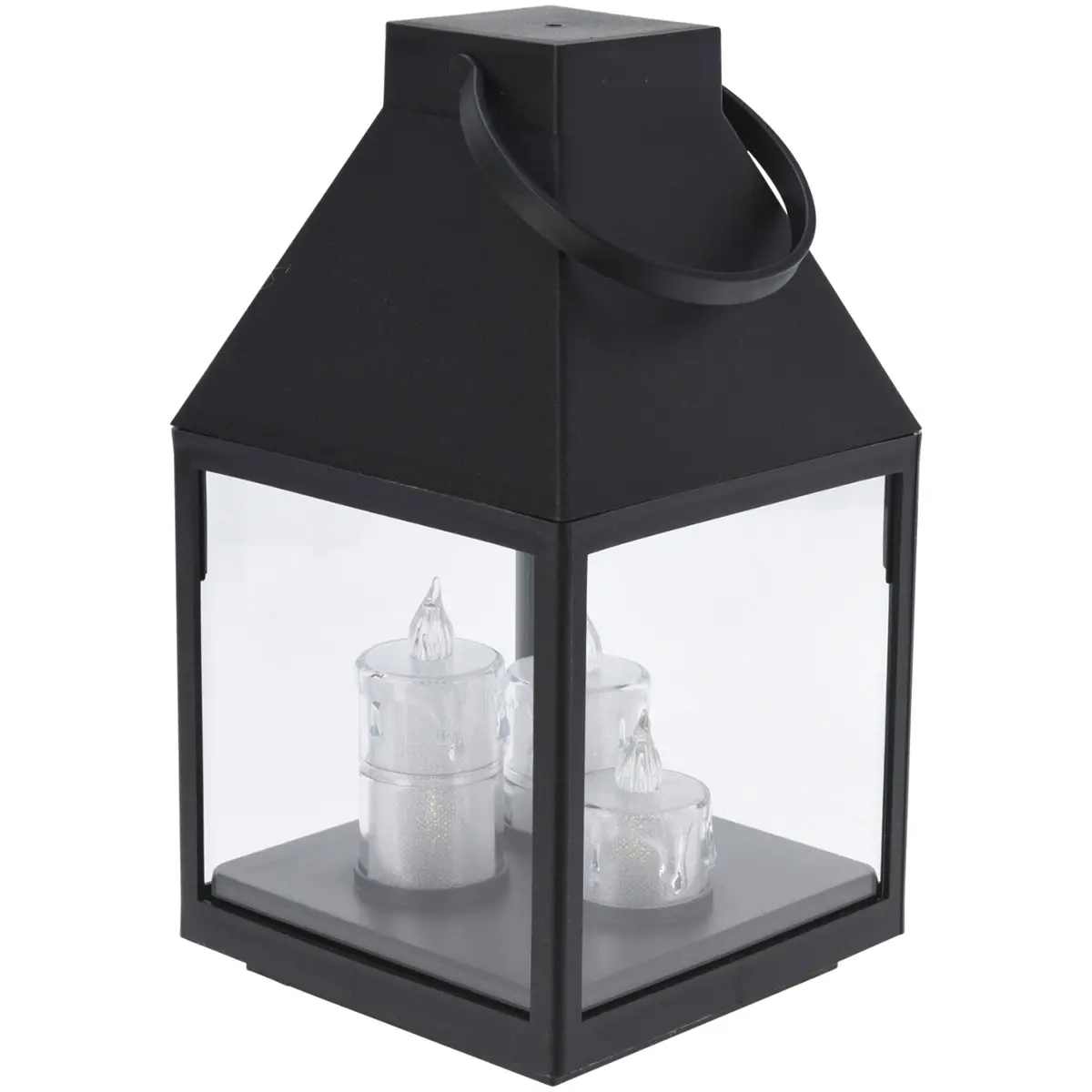 Lanterne med 3 LED-lys, 25 cm - LED lanterner - 8721037094559 - 0