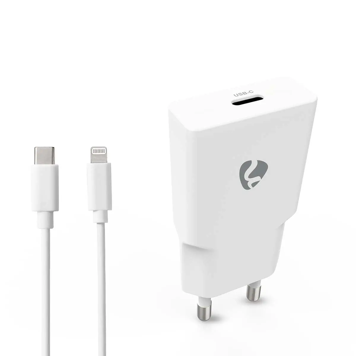 Väggladdare USB-C 20 W med Lightning-kabel - Mobilladdare - 5412810472819 - 0