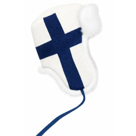 Pelslue Retki Finlands flag strikket - Hovedbeklædning - 6418536042168 - 0