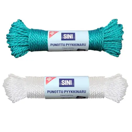 Blå Tvättlina Flätad 25m 4mm - Torkställningar och tvättkorgar - 6423800014123 - 0