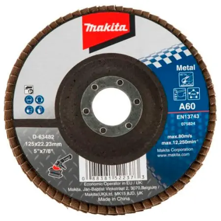 Makita Lamellskiva 125x22mm A60. - Rengöringsskivor - 088381522373 - 0