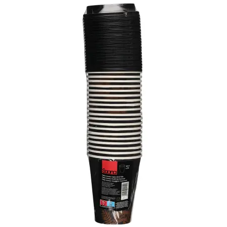 Take Away krus og låg 20 stk 350 ml - engangsbestik og servietter - 6410416111520 - 1