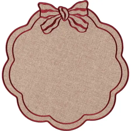 Tablet Sløjfe 38 cm - Juletekstiler og tilbehør - 6410416577715 - 0