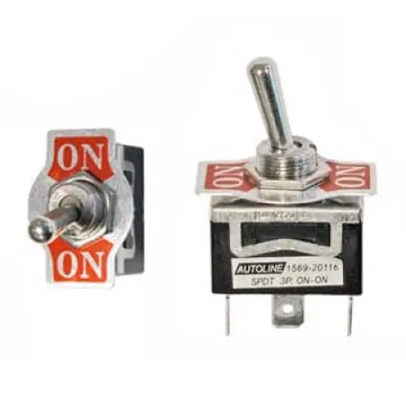 Vippströmbrytare 12V ON-ON 3-polig metall - Strömbrytare för bil - 6438255201165 - 0