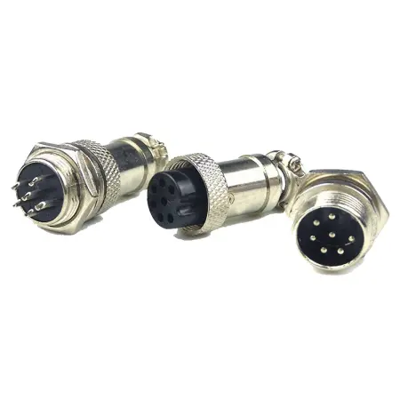 Liitin 7-pin GX16 metal gevind - Bil elektriske stik - 6438471022254 - 1