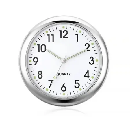 Klocka instrumentpanel vit Quartz&nbsp; - Bilmattor, solfilm och univerlsal tillbehör - 6438471290257 - 0