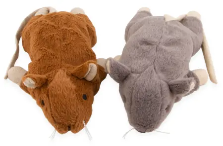 Ko-udfyldt bamse Max 30cm med piv - Hundelegetøj og aktivering - 5700551154874 - 0