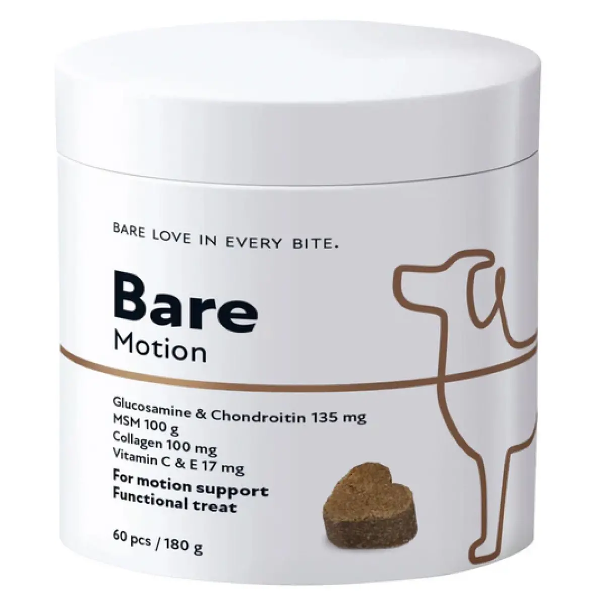Bare Motion Funktionell smakbit 60 st - Hundgodis och belöningsbitar - 5700551173653 - 0