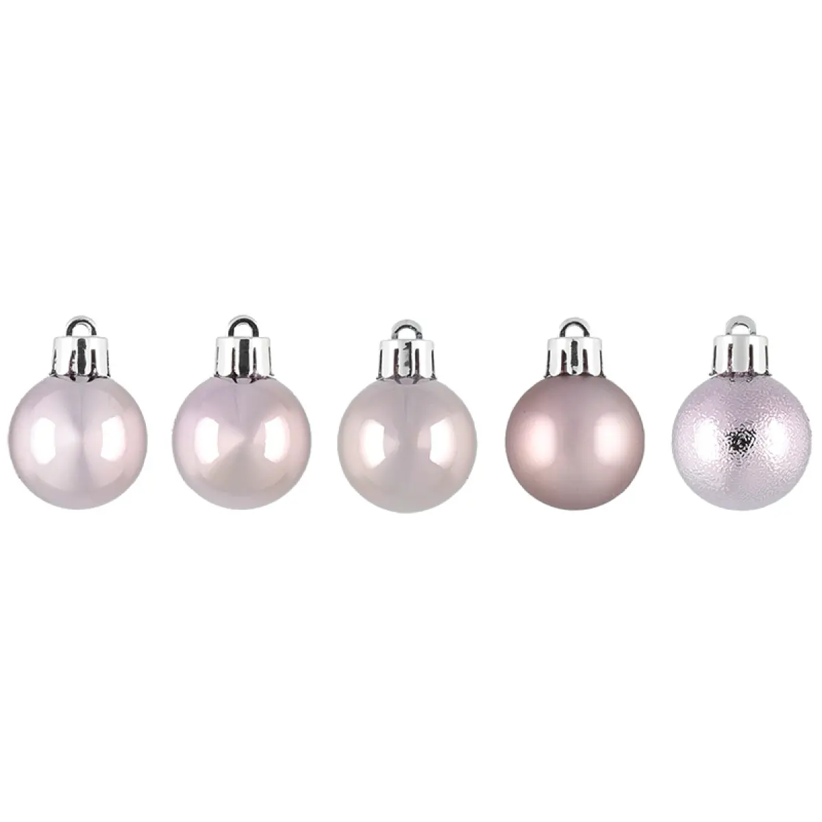 Granbold 3 cm 30 stk lyse lilla - juletræspynt - 6410416370514 - 0