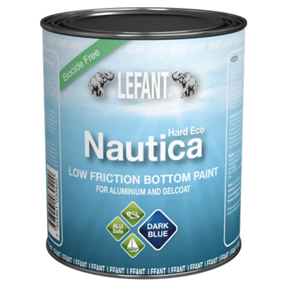 Veneen pohjamaali Lefant Nautica Hard Eco Black 0,75L - Bottenfärg och primer för båtar - 7393461050534 - 0