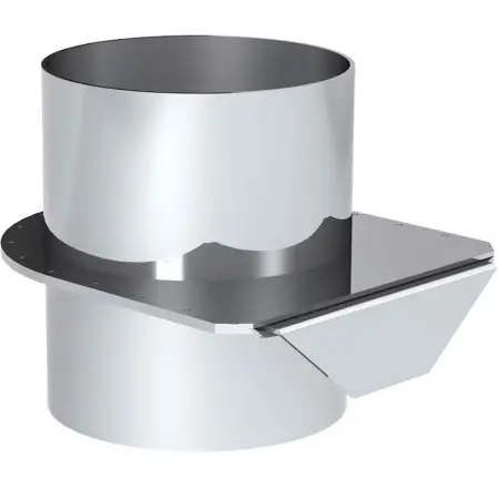 Skorstenens röklucka Jeremias 115mm 15cm - Skorstenstillbehör och dragförbättrare - 5900856825381 - 0