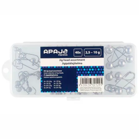 Jig hovedsortiment 2,5-10g 40stk - Jigs - 6410416321295 - 0