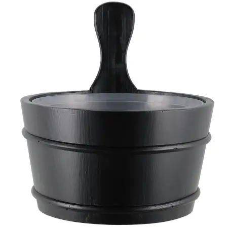 Bastuvedhink 4L svart - Bastustävor, bastuskopor och bastustenar - 6410416406077 - 1
