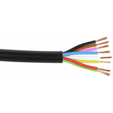 Trailer ledning 7x1,0mm + 1x2,5mm 1m - Trailer elektrisk tilbehør - 6418914991965 - 0