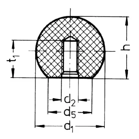Kulknopp M12x50mm Kramp - Tillbehör för arbetsmaskiner - 8719493482614 - 1